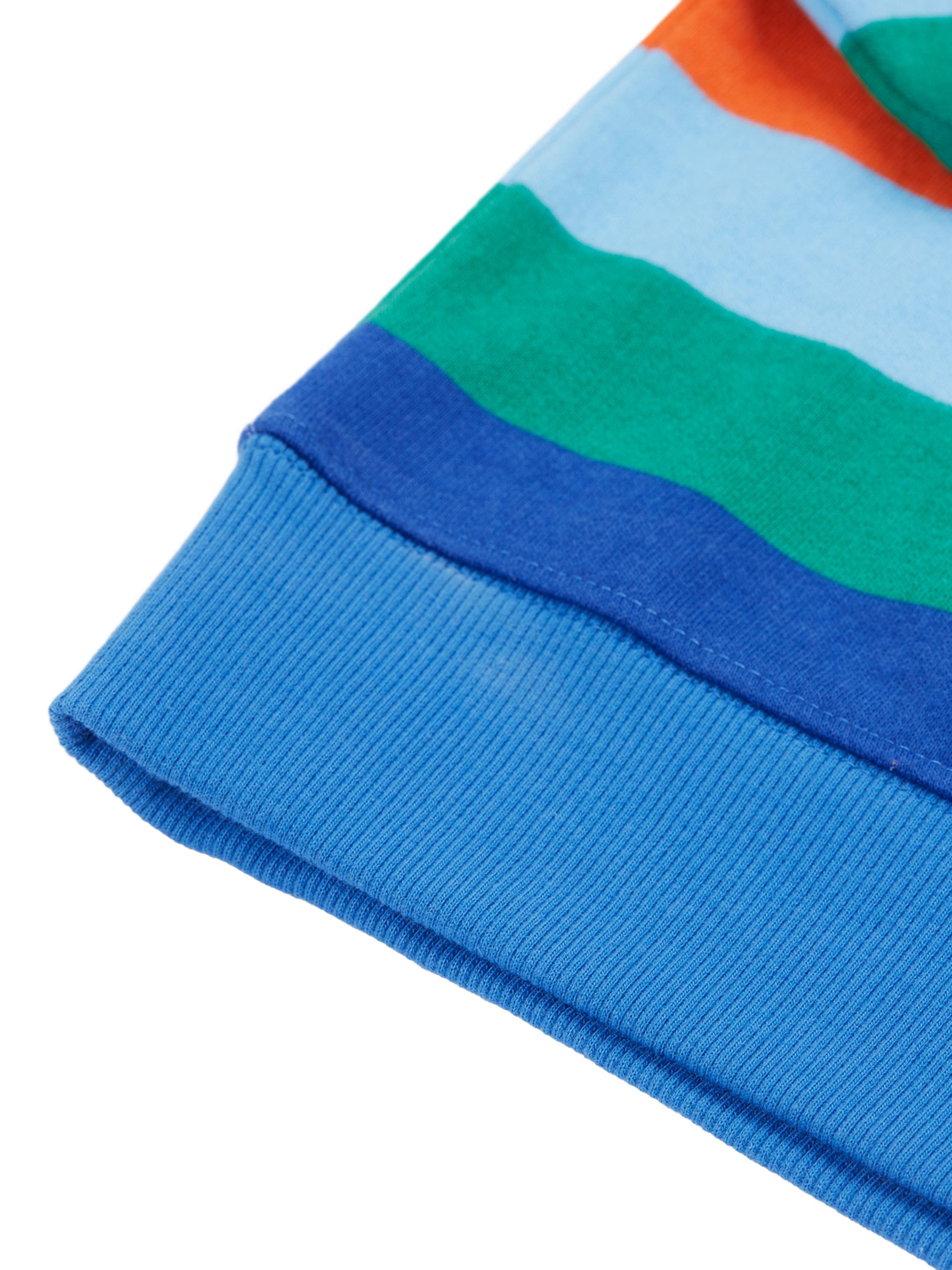 Product image 5 of 6, which shows Frugi Kids' Superb Organic Cotton Striped Sweatshirt, Multi, 2-3 years