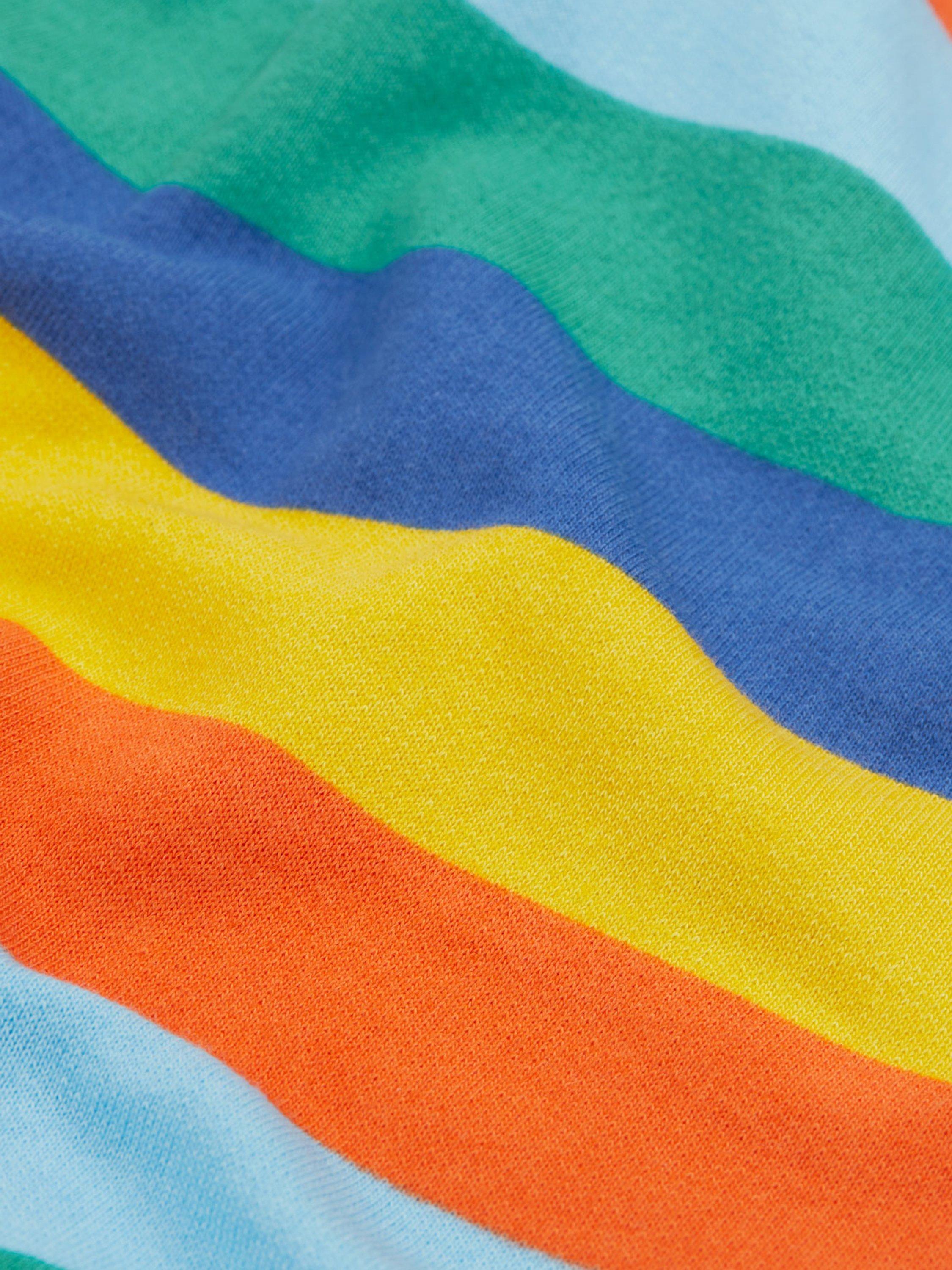 Product image 6 of 6, which shows Frugi Kids' Superb Organic Cotton Striped Sweatshirt, Multi, 2-3 years