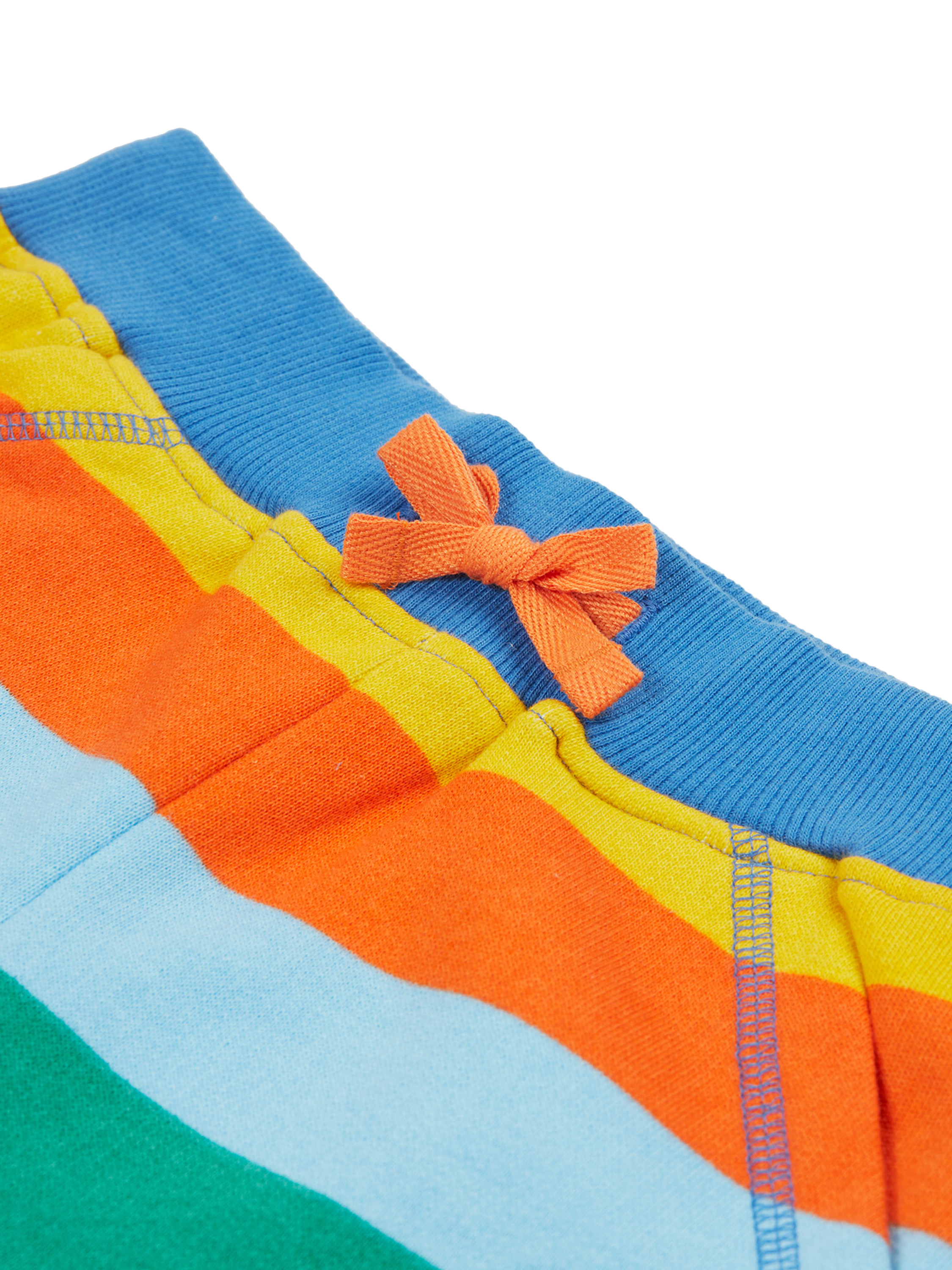 Product image 3 of 4, which shows Frugi Kids' Samson Organic Cotton Printed Shorts, Multi, 2-3 years