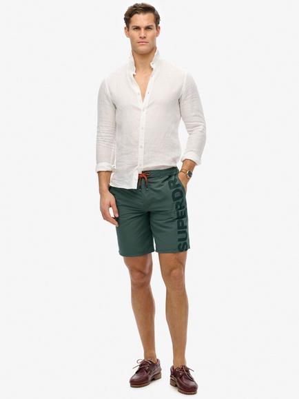 Superdry Classic 19" Logo Board Shorts, Charcoal