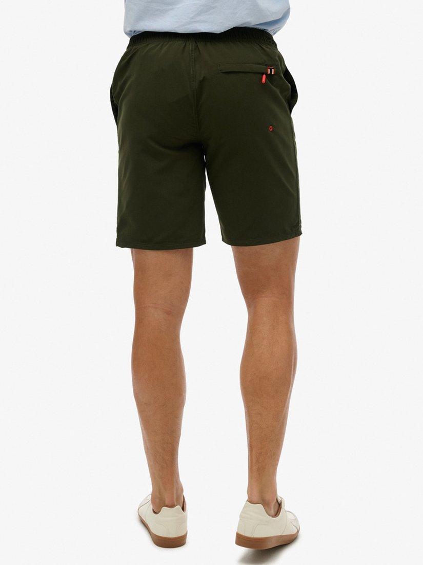 Product image 5 of 7, which shows Superdry Classic 19" Logo Board Shorts, Olive Green, S