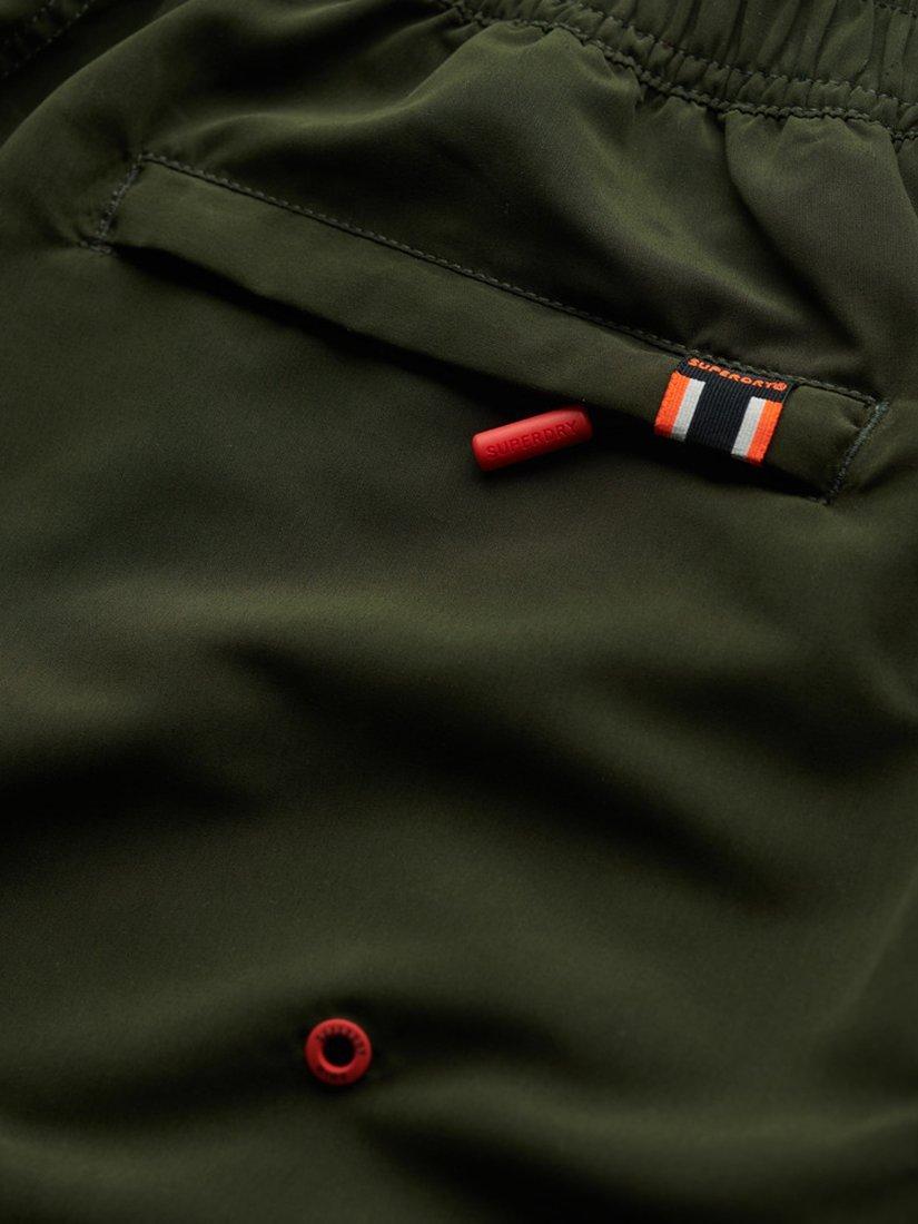Product image 6 of 7, which shows Superdry Classic 19" Logo Board Shorts, Olive Green, S