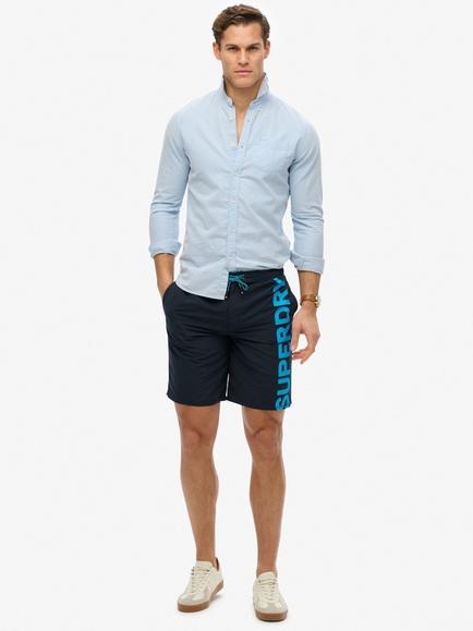 Superdry Classic 19" Logo Board Shorts, Eclipse Navy