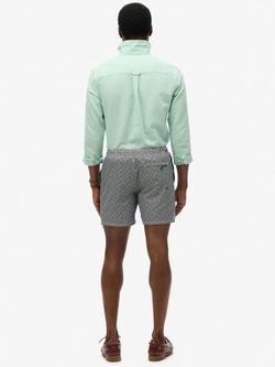 Superdry All Over Print 17" Swim Shorts, Black/White - view 2, Black/White