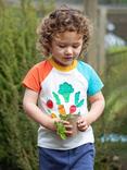 Frugi Kids' Rafe Organic Cotton Vegetable Pals Raglan T-Shirt, Multi