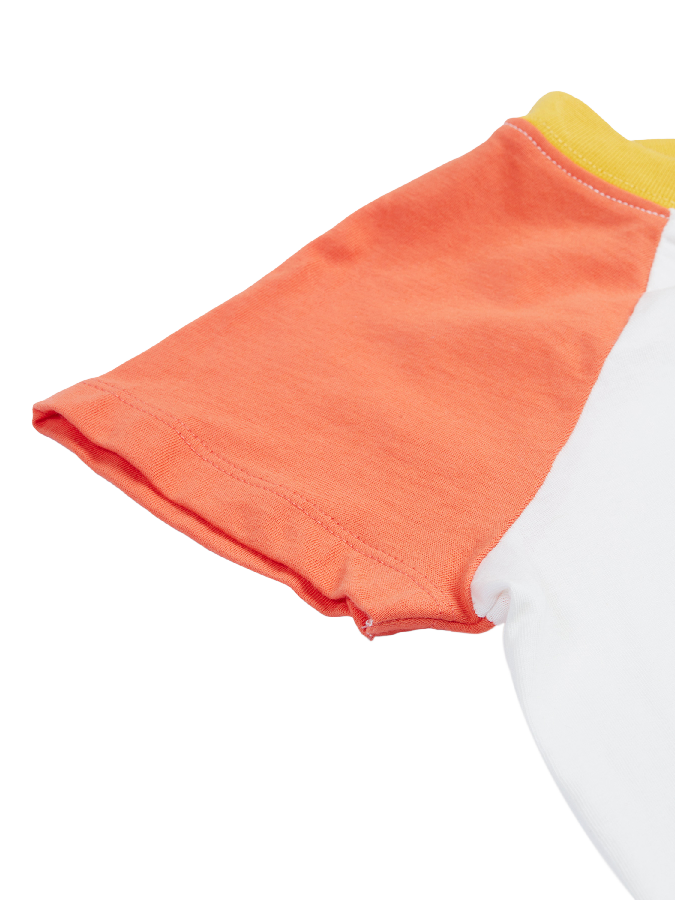 Product image 6 of 6, which shows Frugi Kids' Rafe Organic Cotton Vegetable Pals Raglan T-Shirt, Multi, 0-3 months