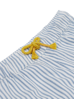 Frugi Kids' Arley Trousers, Blue/White - view 2, Blue/White