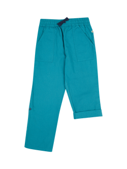 Frugie Kids' Oake Organic Cotton Adventure Trousers, Boat Blue, Boat Blue