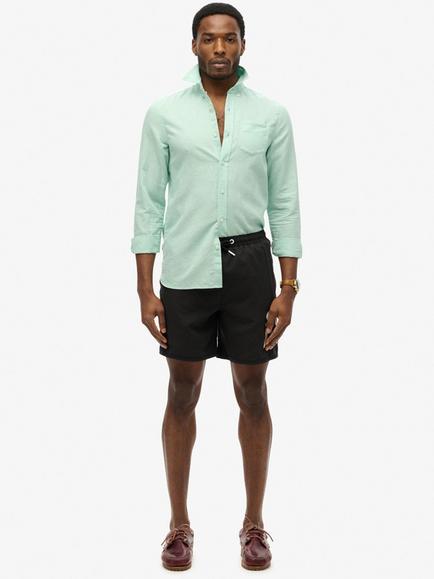 Superdry Sportswear Logo 17" Swim Shorts, Black, Black