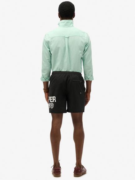 Superdry Sportswear Logo 17" Swim Shorts, Black - view 2, Black