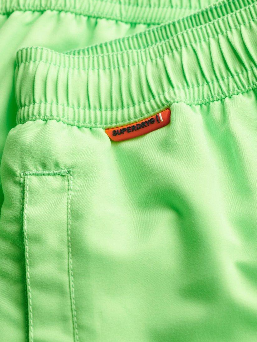 Product image 6 of 7, which shows Superdry Sportswear Logo 17" Swim Shorts, Neon Green, S