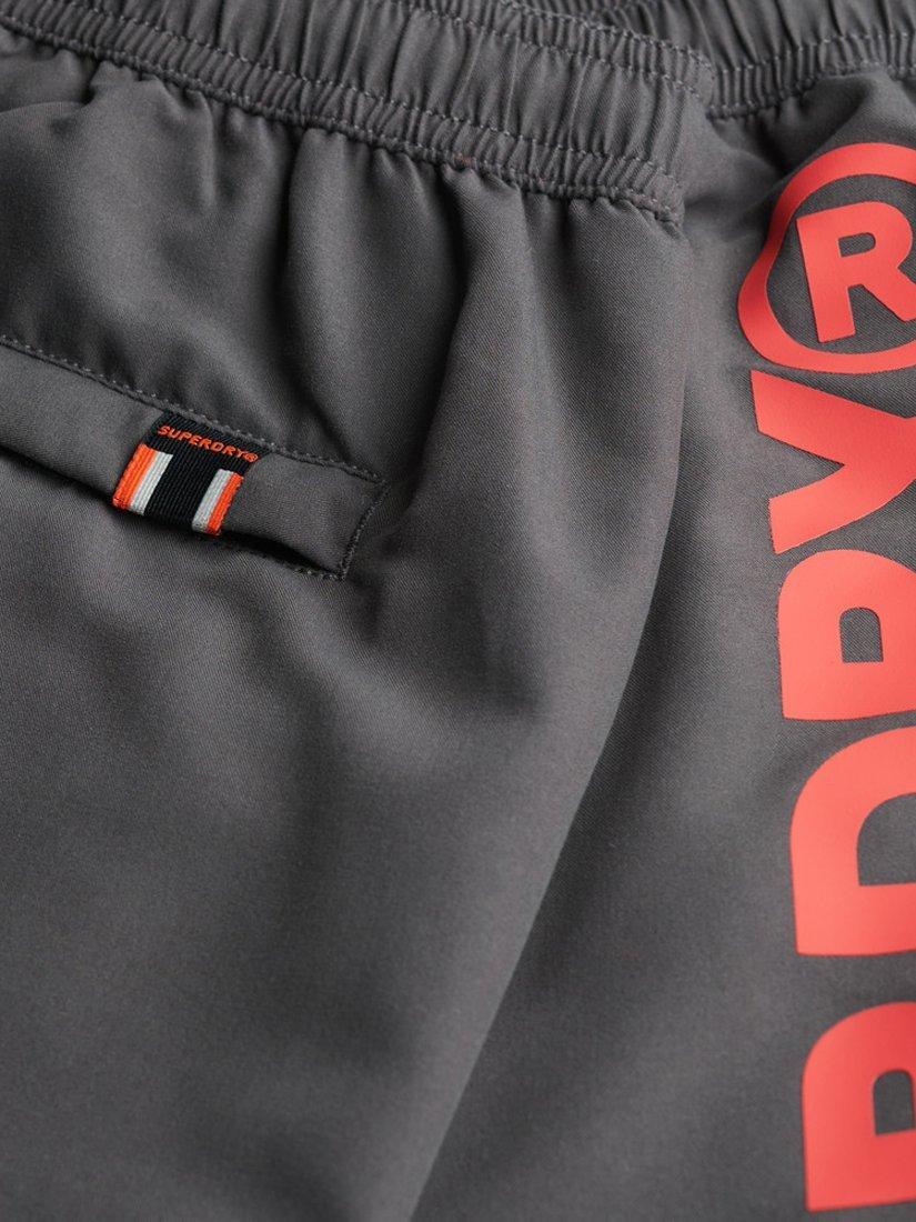 Product image 6 of 7, which shows Superdry Sport Graphic 17" Swim Shorts, Charcoal, S