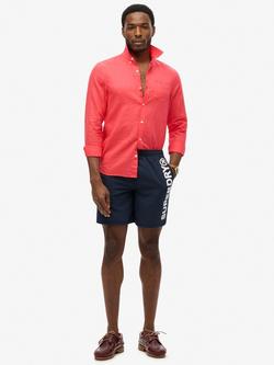 Superdry Sport Graphic 17" Swim Shorts, Nautical Navy