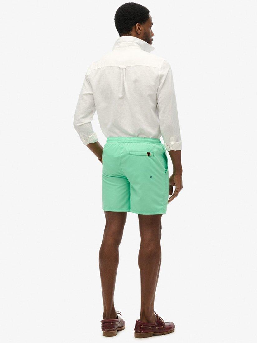 Product image 2 of 7, which shows Superdry Sport Graphic 17" Swim Shorts, Spring Bud Green, S