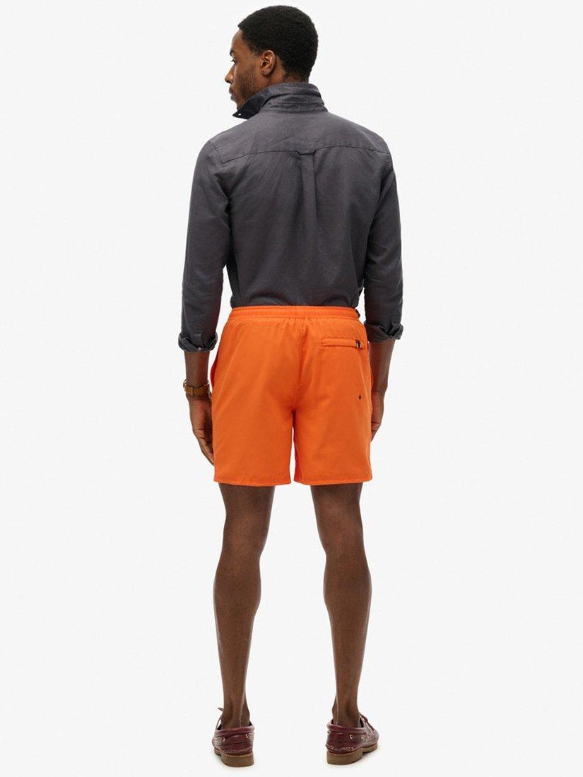 Product image 2 of 7, which shows Superdry Sport Graphic 17" Swim Shorts, Denver Orange, S