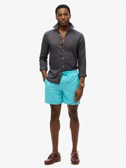 Superdry Essential 17" Swim Shorts, Aquamarine Blue, Aquamarine Blue