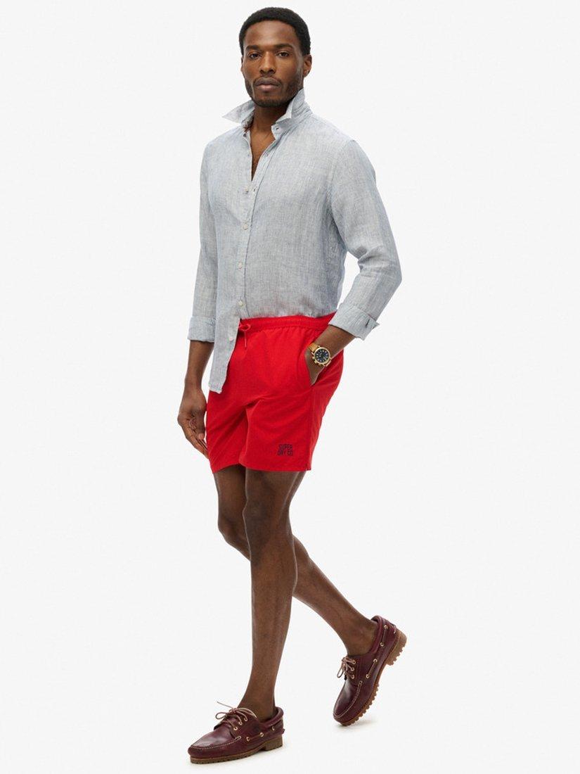 Product image 3 of 7, which shows Superdry Essential 17" Swim Shorts, Rouge Red, S