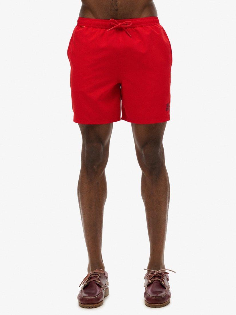 Product image 4 of 7, which shows Superdry Essential 17" Swim Shorts, Rouge Red, S