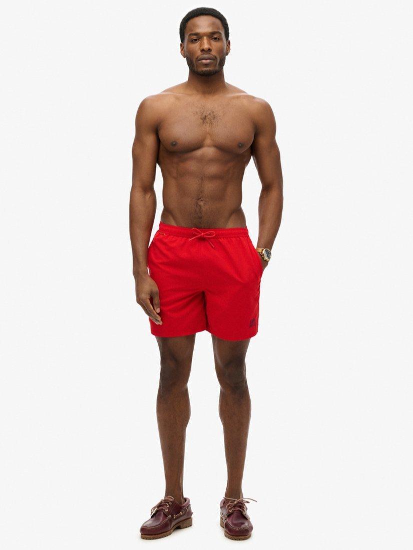 Product image 7 of 7, which shows Superdry Essential 17" Swim Shorts, Rouge Red, S
