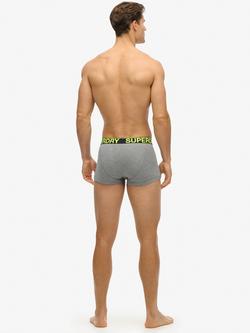 Superdry Trunks, Pack of 3 - view 2, Black/Grey Marl/Asp