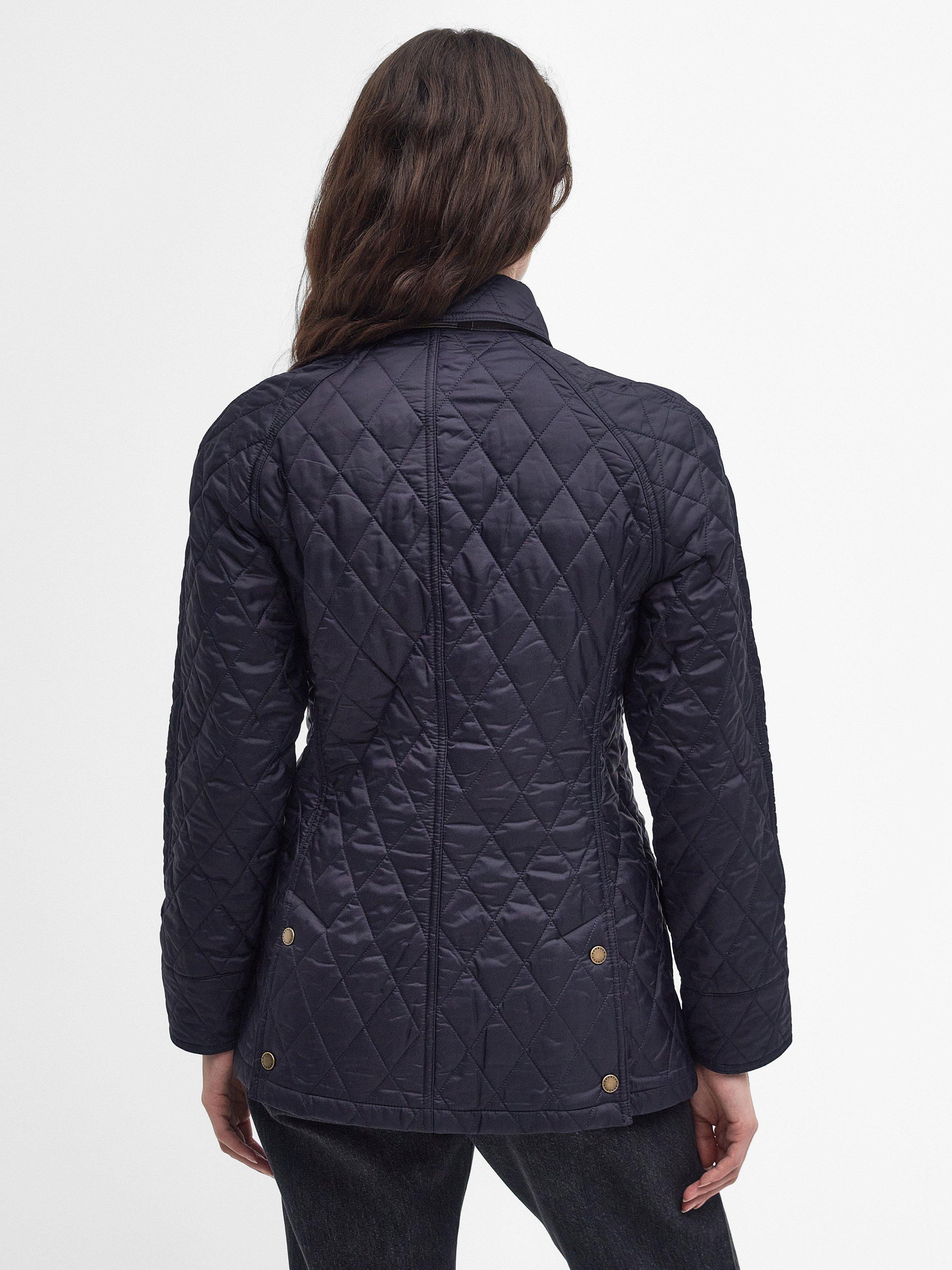 Product image 4 of 7, which shows Barbour Beadnell Quilted Jacket, Navy, 8