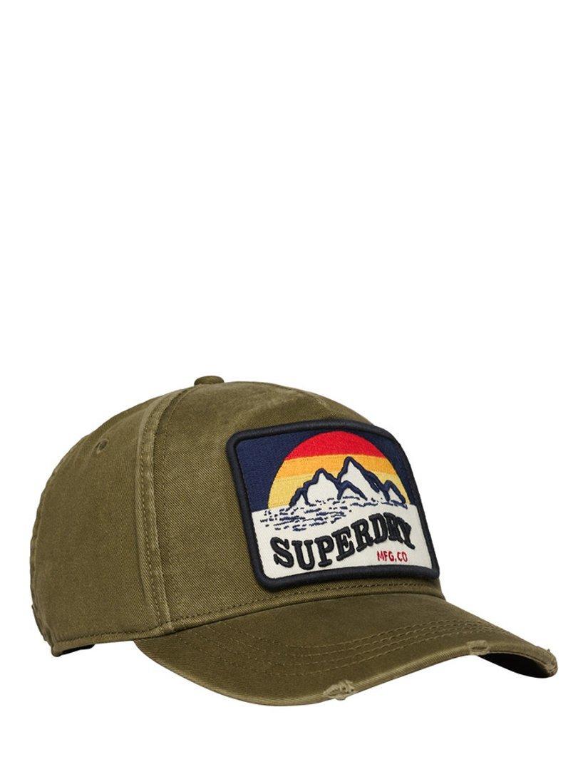 Product image 1 of 3, which shows Superdry Unisex Graphic Trucker Cap, Vintage Khaki