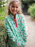 Frugi Kids' Snuggle Cotton Fleece Floral Jumper, Multi