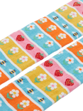 Frugi Norah Cotton Blend Printed Tights, Blue Multi Blue