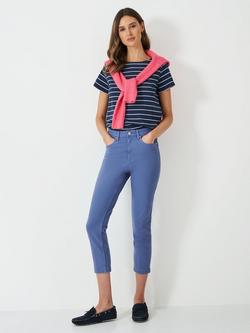 Crew Clothing Cropped Jeans, Dark Blue
