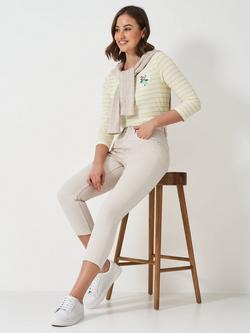 Crew Clothing Cropped Stretch Jeans, Beige