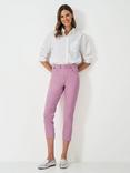 Crew Clothing Cropped Jeans, Dark Pink
