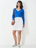 Crew Clothing Analee Denim Skirt, White