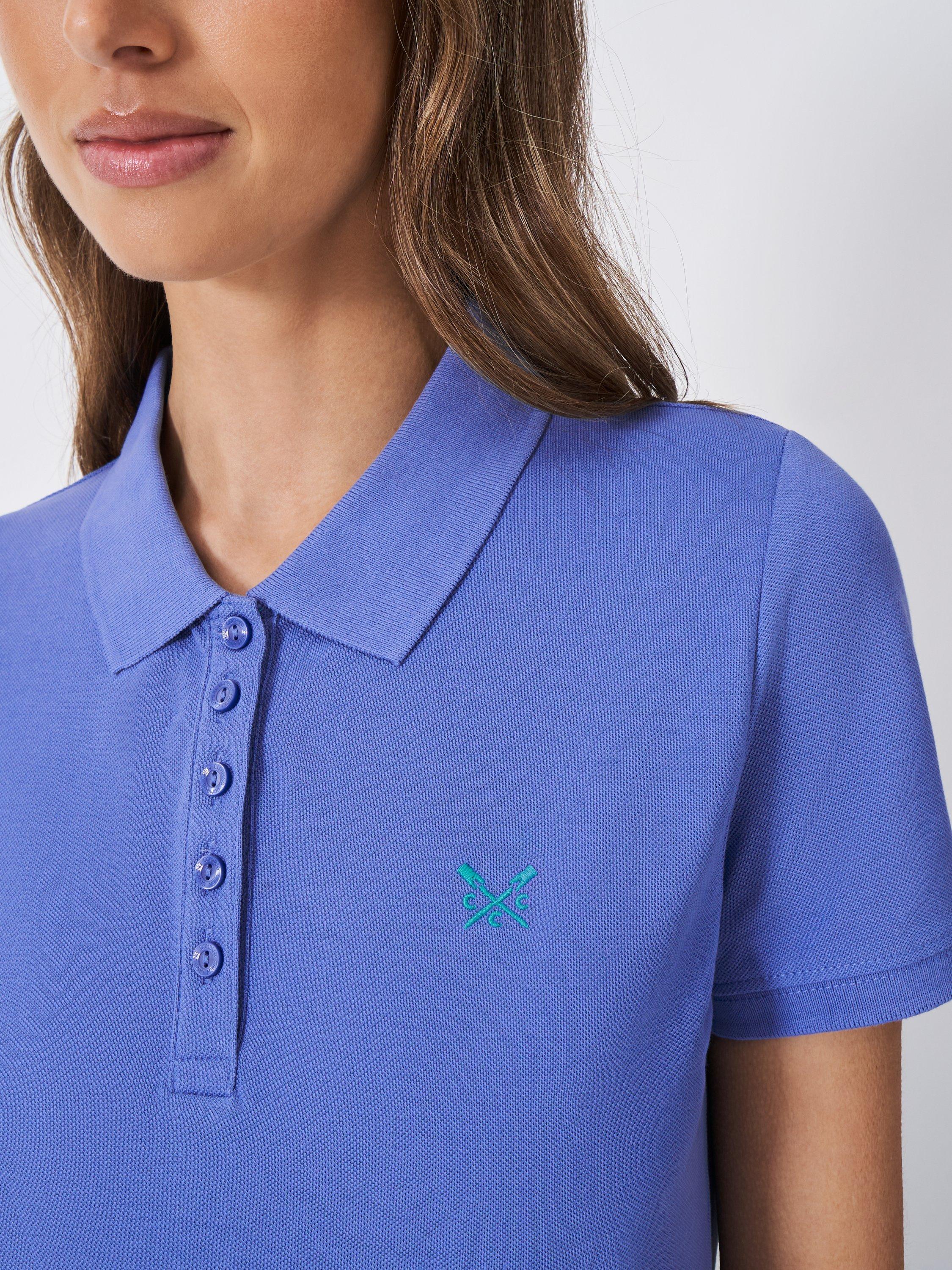 Product image 5 of 6, which shows Crew Clothing Classic Polo Shirt, Sky Blue, 8