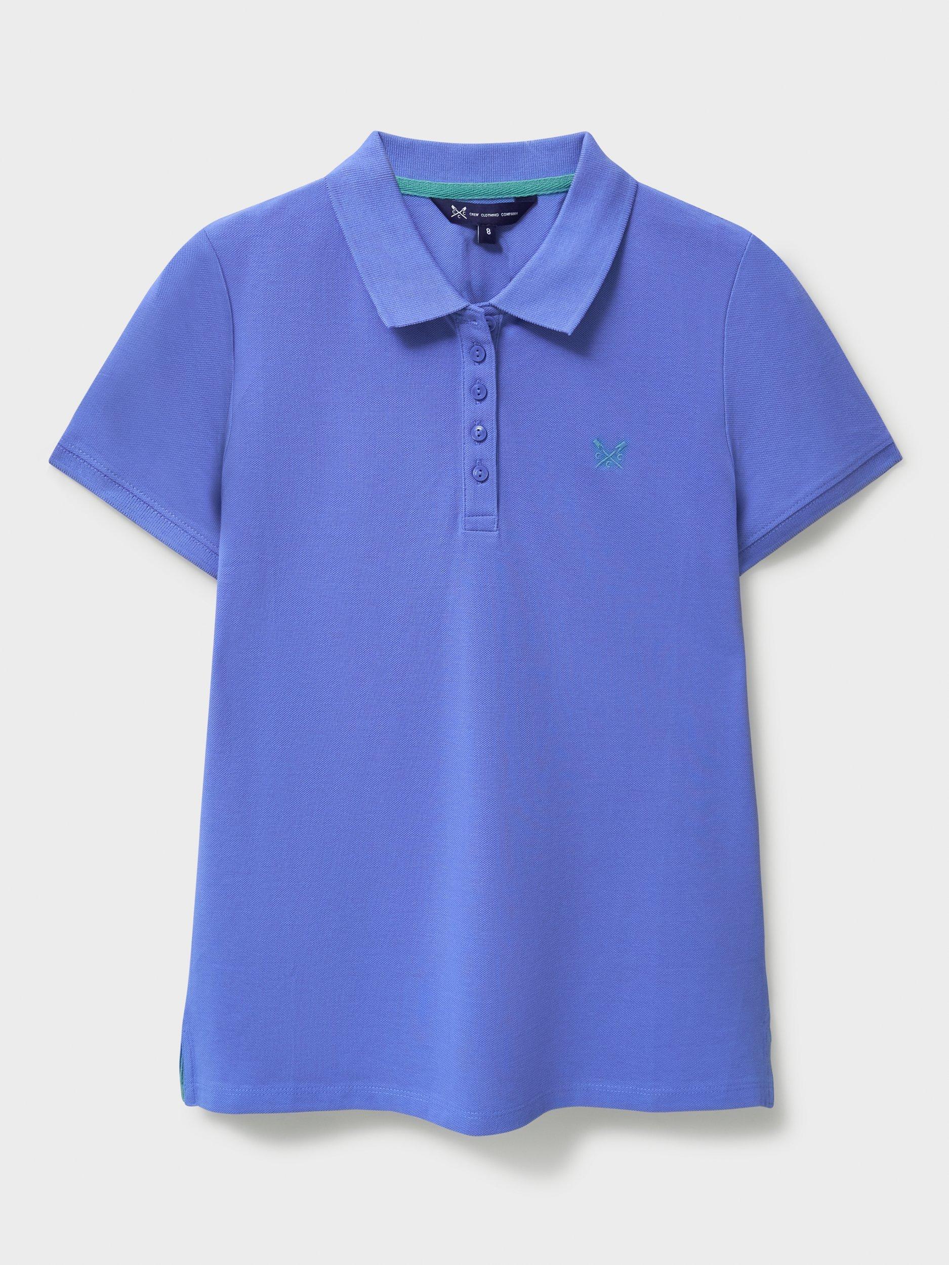 Product image 6 of 6, which shows Crew Clothing Classic Polo Shirt, Sky Blue, 8