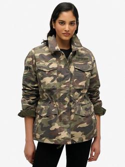Superdry M65 Embellished Military Jacket, Multi, Multi