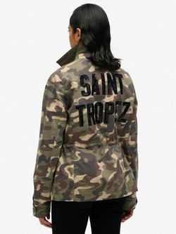 Superdry M65 Embellished Military Jacket, Multi - view 2, Multi