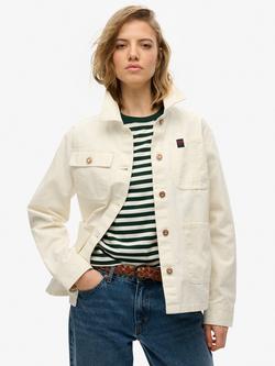 Superdry Chore Utility Jacket, Off White, Off White