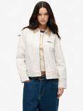 Superdry Cord Collar Ranch Jacket, Off White