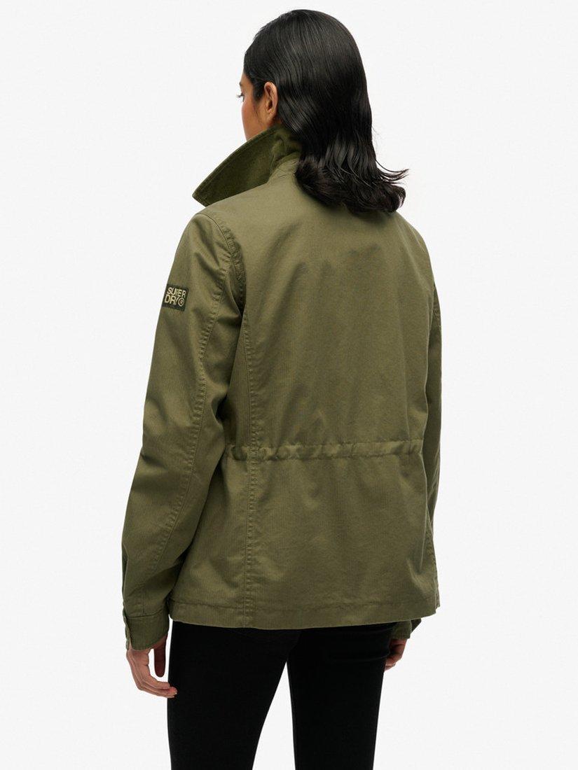 Product image 2 of 5, which shows Superdry M65 Glitter Tab Military Jacket, Green, 8