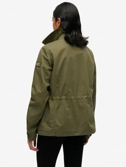 Superdry M65 Glitter Tab Military Jacket, Green - view 2, Green
