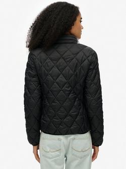 Superdry Diamond Quilted Fuji Lite Jacket - view 2, Black