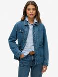 Superdry Denim Chore Jacket, Beverley Blue