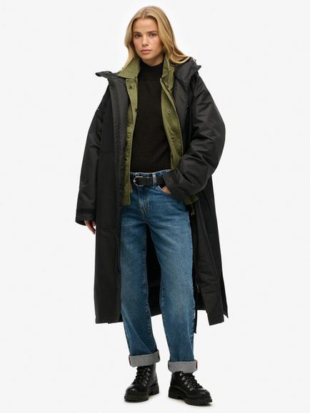 Superdry Windbreaker Changing Robe, Black, Black