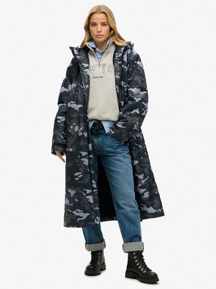 Superdry Camouflage Windbreaker Changing Robe, Navy, Navy