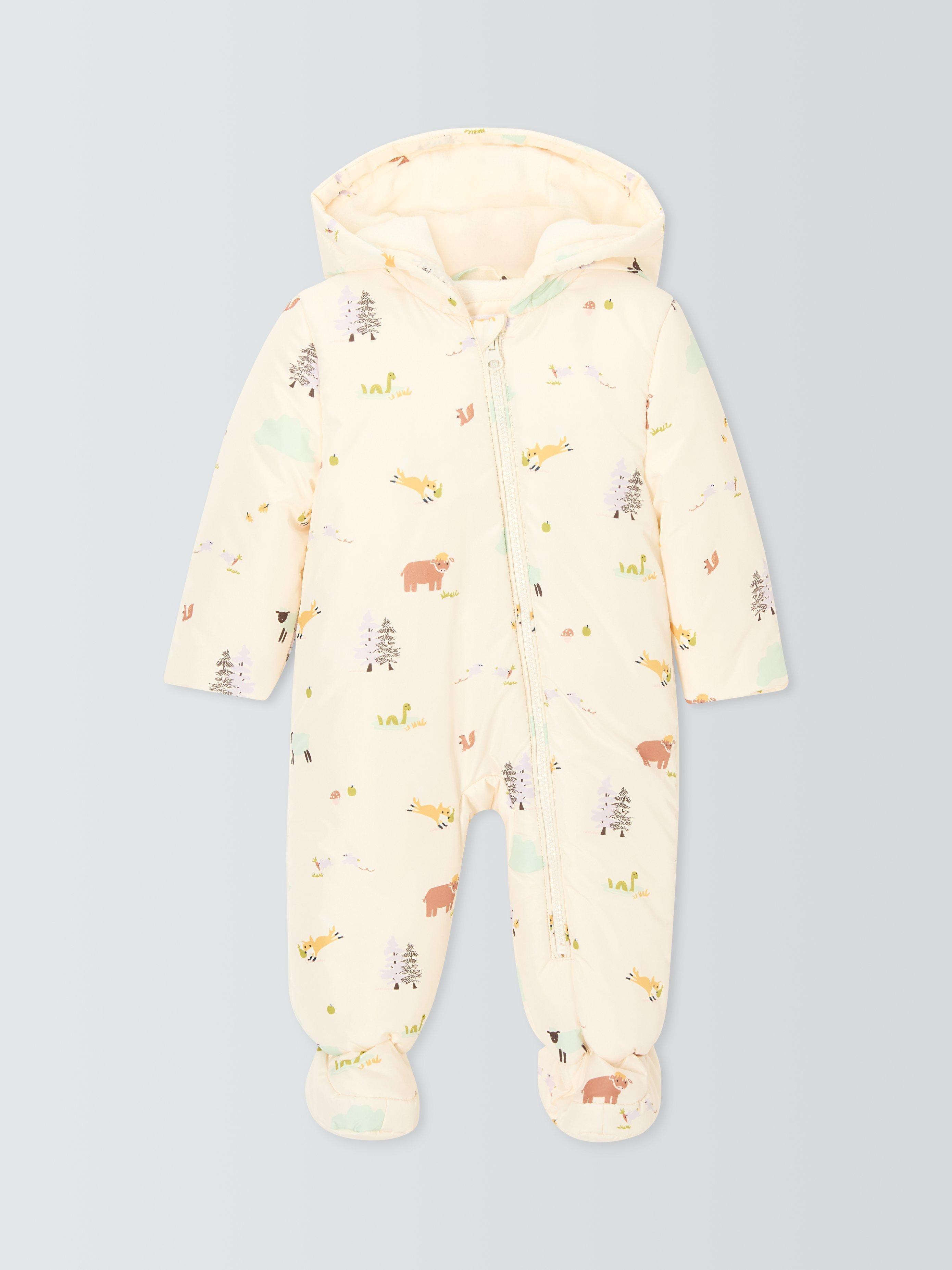 Product image 1 of 3, which shows John Lewis Baby Animal Snowsuit, Multi, Newborn
