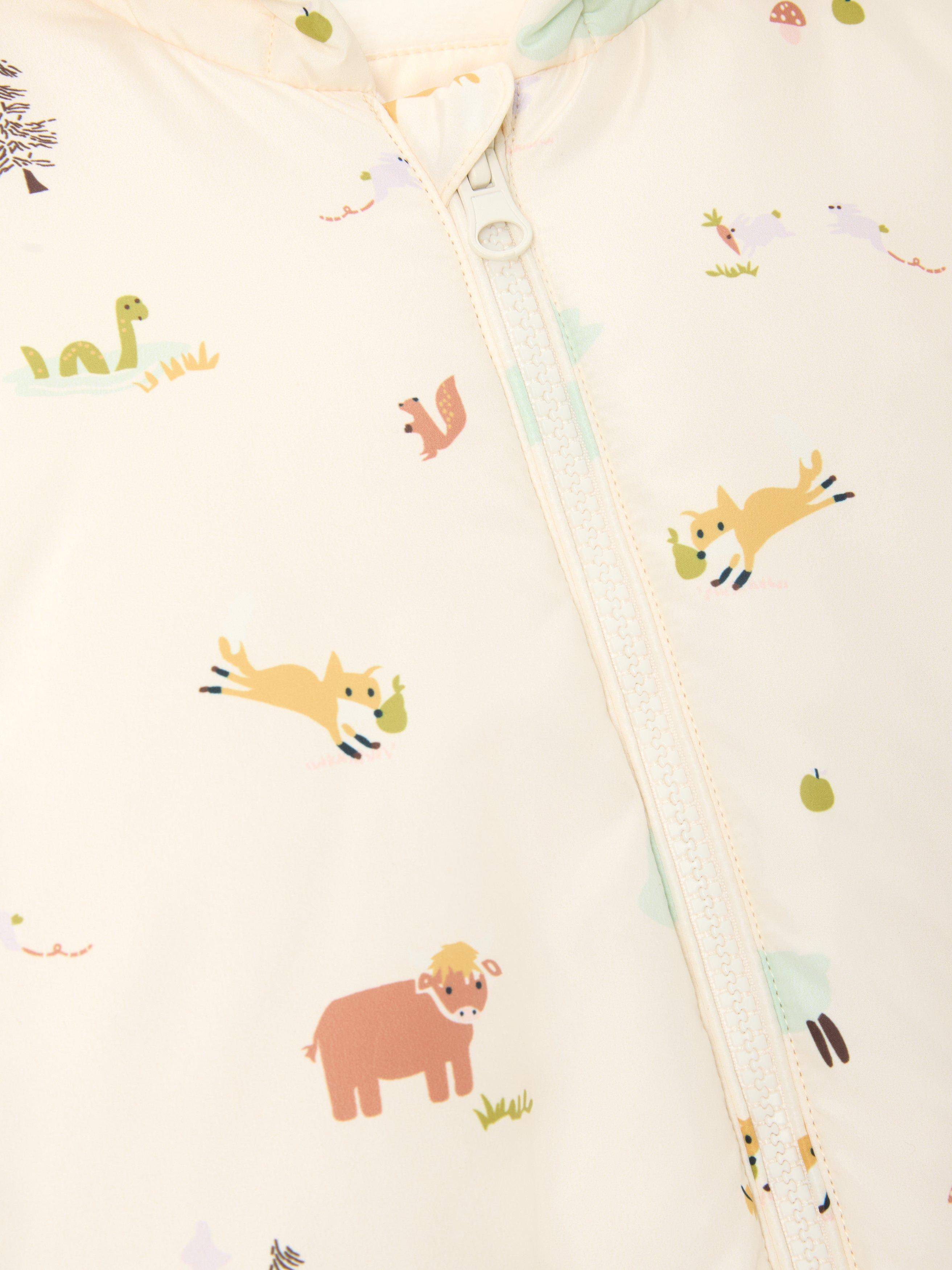 Product image 3 of 3, which shows John Lewis Baby Animal Snowsuit, Multi, Newborn