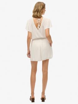 Superdry Playsuit, Off White - view 2, Off White