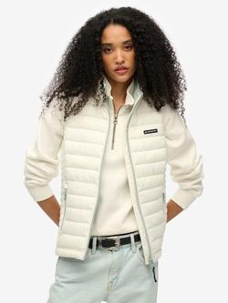 Superdry Fuji Lite Padded Gilet, Off Grey