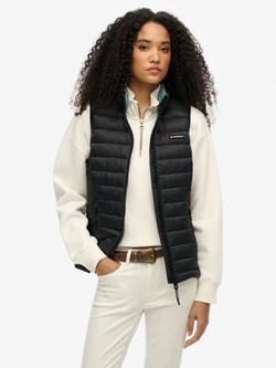 Superdry Fuji Lite Padded Gilet, Black, Black
