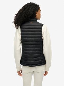 Superdry Fuji Lite Padded Gilet, Black - view 2, Black